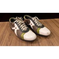 ราคา รองเท้าแบนด์อุดมเอก หนังวัวแท้ มือสอง สีขาว-น้ำตาล Size 45/10 29Cm. (26801087744)