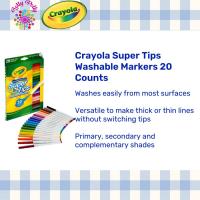 ราคา Crayola Super Tips Markers หลากสี (56753941363)