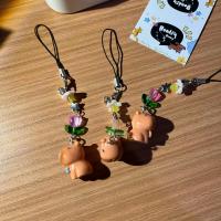 ราคา Capybara Phone Strap / เครื่องรางโทรศัพท์ดินเผา capybara / เครื่องรางโทรศัพท์ขนาดเล็ก (45301310518)