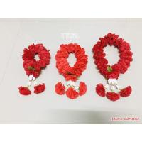 ราคา พวงมาลัยดาวเรืองสีแดง พวงมาลัยแห้งแบบกลมNo.095 (5137141256)