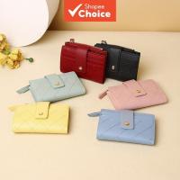 ราคา Jasmin NOIR PU Leather Plaid Quilted Women Wallet Casual Zipper Standard Purse Short (26308556399)