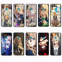 ราคา สําหรับ Huawei Y6s Y6 Pro Y7 Y9 Prime H11 Violet Evergarden Sleek Black Border TPU Case | ดีไซน์มินิมอล ไม่กระชาก (46104060963)