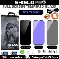 ราคา TECNO CAMON 19 20 30 40 PRO PREMIER 4G 5G HD กระจกนิรภัยป้องกันหน้าจอ matte ความเป็นส่วนตัว blue ray สีเขียวใส (46455566074)