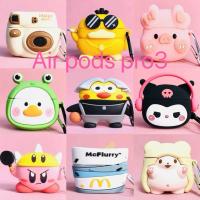 ราคา เคสป้องกันหูฟังบลูทูธไร้สายลายการ์ตูน Apple สำหรับ AirPods Pro 3 (เปลี่ยนเปลือกหูฟังซิลิโคนได้) (48651725813)