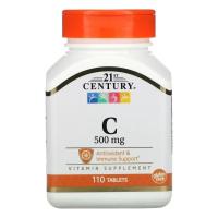 ราคา 21st Century Vitamin C 500 mg. (110Tablets) วิตามินซี (28924596659)