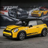 ราคา [โมเดลรถ] Black Mamba 1/18 BMW MINI COOPER S โมเดลรถโลหะผสม MINI รถจําลองเสียงรถยนต์รถยนต์ (56157058499)