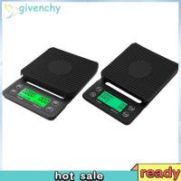 ราคา [givenchy1.th] 5/3kg Digital Display Timer เครื่องมือน้ําหนักกาแฟการวัดความแม่นยําสูง LCD Electronic Digital Kitchen Scale 0.1g เครื่องชั่งกาแฟแบบพกพาพร้อมตัวจับเวลา (57403160985)