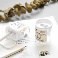 ราคา พร้อมส่งในไทย ถูกสุด กบเหลาดินสอ MUJI Style แบบกลม แบบเหลี่ยม สีใส มีสองรู Pencil Sharpener เครื่องเขียน อุปกรณ์การเรียน (17797679058)