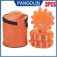 ราคา PANGOLIN 3Pcs Orange LED Road Flares Emergency Warning Lights for Car Truck Vehicle Roadside Safety (47002430603)