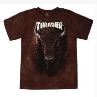 ราคา เสื้อยืด Thrasher Bison Hand Dyed สีน้ําตาล (54054738119)