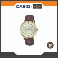 ราคา Casio แท้100% ประกันศูนย์ไทย 1 ปี รุ่น LTP-VT01GL-9B - สีน้ำตาล-ทอง เรือนผู้หญิง สายหนังแท้ (27668017222)