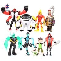 ราคา (Caere) 9 ชิ้น Ben 10 Kineceleran Heatblast LED ตัวเลขการกระทําของเล่นเด็กของขวัญตกแต่งโต๊ะ (56054052196)