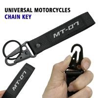 ราคา ใหม่ MT 07 รถจักรยานยนต์เย็บปักถักร้อยพวงกุญแจพวงกุญแจสําหรับ YAMAHA MT07 MT-07 mt07 FZ07 อุปกรณ์เสริม (52007063525)