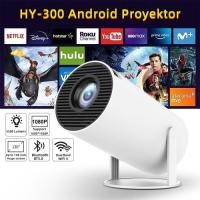 ราคา 【100% ของแท้ 】HY300 Pro โปรเจคเตอร์ Mini projector WIFI iPhone / Android11 projector HDMI WiFi6 260lumen 1080P (28025615323)