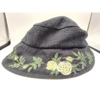 ราคา Bucket Hat หมวกผ้าสีกรมดำ เพ้นท์ลายดอกกุหลาบสีเหลือง ขนาด 56 cm (24930761637)