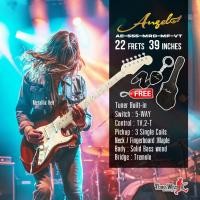 ราคา ANGEL กีตาร์ไฟฟ้า EleGT 22F39"1V2T3SC AE-555 MRD MF VT (แถมฟรี!!! กระเป๋าใส่กีต้าร์/สายสะพาย/จูนเนอร์/ปิ๊ก) (5960) (4311163101)
