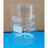 ราคา บีกเกอร์แก้วทรงเตี้ย 250 ml Beaker low-form "Glassco" UK (15463541104)