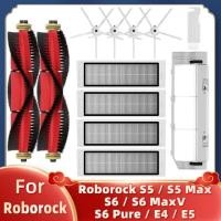 ราคา Xiaomi Roborock S5 Max S50 S55 S6 Pure S5 Max เครื่องดูดฝุ่นหุ่นยนต์ อุปกรณ์ เสริม แปรงหลัก แปรงด้านข้าง กรอง ถู (19290362277)