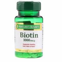 ราคา Nature's Bounty, Biotin, 1,000 mcg, 100 Coated Tablets (1633571804)