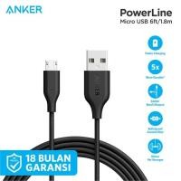 ราคา Anker Powerline USB-A to Micro USB Charger Cable 1.8M / 6FT - A8133 (27787126378)
