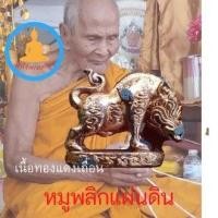 ราคา พระเครื่องหมูพลิกแผ่นดินเนื้อทองแดงเถื่อน รุ่่นแรก ปลุกเสกโดยหลวงปู่บุญ อาจาโร วัดนิลาวรรณ จัดสร้าง 2556 (10886020508)