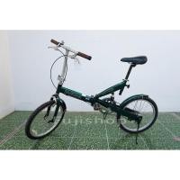 ราคา จักรยานพับได้ญี่ปุ่น - ล้อ 20 นิ้ว - ไม่มีเกียร์ - อลูมิเนียม - โช๊คหลัง - Jaguar - สีเขียว [จักรยานมือสอง] (27591708522)