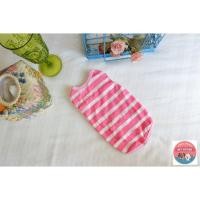 ราคา เสื้อน้องหมา น้องแมว ลายทาง สีชมพู (3639006576)