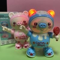 ราคา พร้อมส่ง! ของเล่นหมูน้อยน่ารักเต้นได้ เดินได้ มีเสียงเพลง มีไฟ หมูน้อยเต้นน่ารัก ของเล่นสำหรับเด็ก (23859867986)