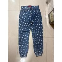 ราคา back up denim กางเกงยีนส์จั๊มลายดาว (41964695855)
