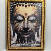ราคา ภาพพระพุทธเจ้าพร้อมกรอบ สำหรับสักการะบูชา,ตกแต่งบ้าน,ภาพมงคลสำหรับของขวัญของฝาก (28130178523)
