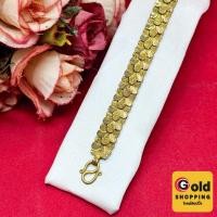 ราคา สร้อยข้อมือทองเหลืองโบราณลายเกล็ดปลา ความยาว 7 นิ้ว งานทองเหลืองแท้ งานดิบไม่ได้ชุบ ทองเหลืองโบราณ พร้อมส่ง (40052040153)