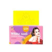ราคา ไวท์ออร่าสบู่สบู่โสม WHITE AURA GINSENG HERBAL SOAP สบู่ไวท์ออร่า สูตรแท้ ปริมาณ 160 กรัม (29780474841)