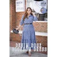 ราคา DR370 เดรสยีนส์ยาว พลัสไซส์ Plussize ชุดคนอ้วน แฟชั่นสาวอวบ (46300850599)