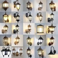 ราคา ✘❇โคมไฟติดผนังกลางแจ้งกันน้ำสวนกลางแจ้งทางเดินทางเดินบันไดโคมไฟย้อนยุคอเมริกันสวนวิลล่าโคมไฟติดผนังภายนอก (8309806003)