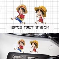 ราคา "One Piece" Luffy Personalized Electric Car Sticker สะท้อนแสงรถจักรยานยนต์ Body Decorative Decal (41066045597)