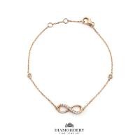ราคา สร้อยข้อมือเพชร Classic Infinity Bracelet (24018377577)
