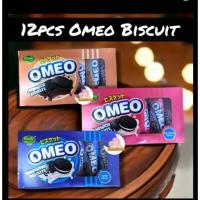 ราคา Omeo Sandwich Biscuit โอมิโอ แซนด์วิช บิสกิตขนาด 26 กรัม×12 ชิ้น ตรา Goody กู๊ดดี้ (52356099257)