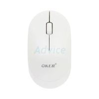 ราคา MOUSE WIRELESS OKER M845 WHITE (45604396431)