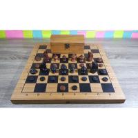 ราคา ชุดกระดานไม้ขนาดใหญ่มีตัวอักษรและตัวหมากรุกไทยไม้สักพร้อมกล่องเก็บ (5579345359)