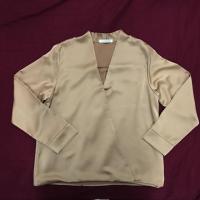 ราคา New Shirt ผ้าซาติน สีน้ำตาลทอง (892247162)