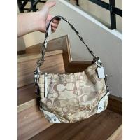 ราคา * used like new * COACH F13980 Optic Signature Carly Khaki Off White (มือสอง) (27324728681)