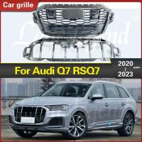 ราคา For Audi Q7 RSQ7 2020-2023 Car Front Grille Racing Grills Car Upper Bumper Hood Splitter Spoiler Me (47204949527)