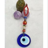 ราคา ที่แขวนหินร้อยกับดวงตาสวรรค์ Evil eye hanging wall ขนาด4cm. แขวนประดับห้อง ประดับร้านค้า (5841042533)