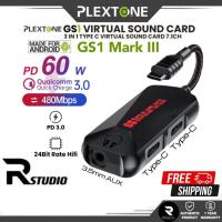 ราคา *ใหม่ 60W * PLEXTONE GS1 Mark III Type-C ถึง 3.5 มม.AUX Audio Jack High Res Type C Gaming Audio & Charge Adapter (44219759368)
