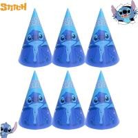 ราคา 6/12/18/24PCS Disney Stitch การ์ตูนวันเกิดหมวกตกแต่ง Stitch กระดาษกรวยหมวก Party Supplies สนุกกระดาษการ์ตูนหมวกสําหรับเด็กและผู้ใหญ่ (28342994583)