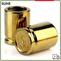 ราคา SUHE แก้วช็อตลํากล้อง 50 แก้วเครื่องดื่มหนาพลาสติก อุปกรณ์ปาร์ตี้ร้อน บาร์แก้วเบียร์สีทอง (43028980513)