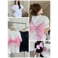 ราคา เสื้อยืดหลังโบว์ใหญ่ไฮโซ ป้าย it's me basic (25461583503)