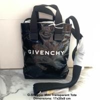 ราคา GIVENCHY G-Shopper Mini Transparent Tote ของแท้ 100% [ส่งฟรี] (19590227435)