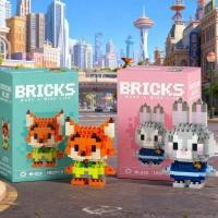 ราคา Crazy Zoo Lego/Crazy Zoo อนุภาคขนาดเล็กอาคารบล็อกของเล่นเด็ก Handmade การศึกษา Assembly/jmd (51603248461)