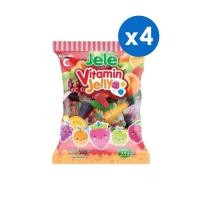 ราคา [4ชิ้น]เจเล่ วิตามิน เยลลี่ ขนมเยลลี่คาราจีแนนผสมน้ำองุ่นขาว 15% กลิ่นผลไม้ต่างๆ 25 ถ้วย 500 กรัม (18919729624)